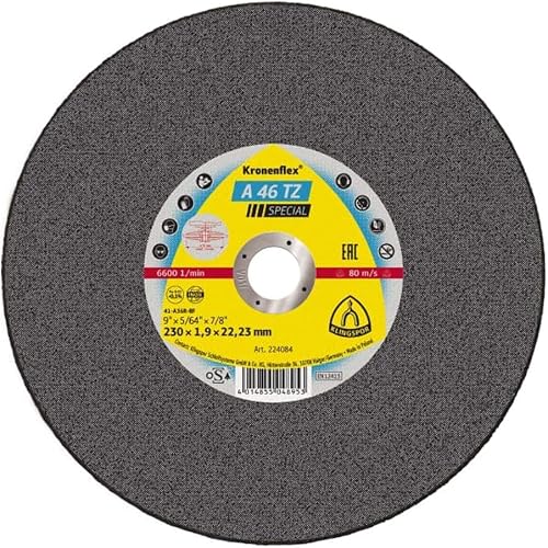 Klingspor 351256 A 46 TZ Special Kronenflex Disques à tronçonner pour acier inox