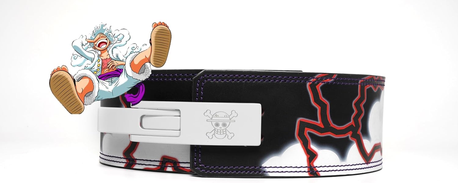Anime Weight Lifting Lever Belt | 10mm Premium Leather Weightlifting Belt for Powerlifting, Bodybuilding, Deadlift, Squats, Exercise Workout | Heavy Duty Gym Belt Best for Men & Women - Image 2