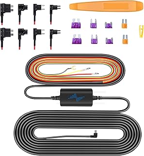Mini USB Dash Cam Hardwire Kit for Galphi Dash Cam Q2, Hardwire Kit Fuse for Dash Camera with Fuse Taps and Installation Tools, Low Voltage Protection for Dash Cam 11.5ft