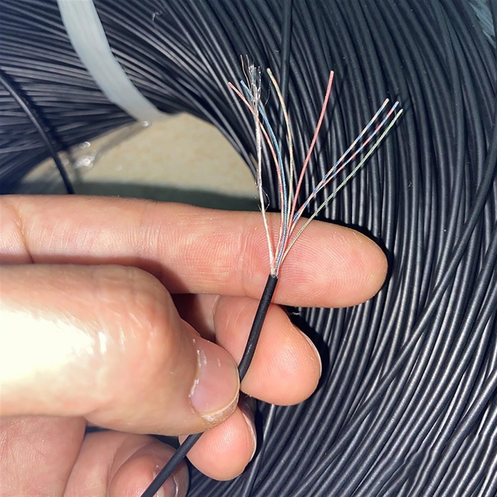 Flexible PVC Headphone Cable Repair Line, Multi-Core Conductor Enameled Wire, 2-9 Core Soft Extension Cable(8core OD 1.5mm,5meter)