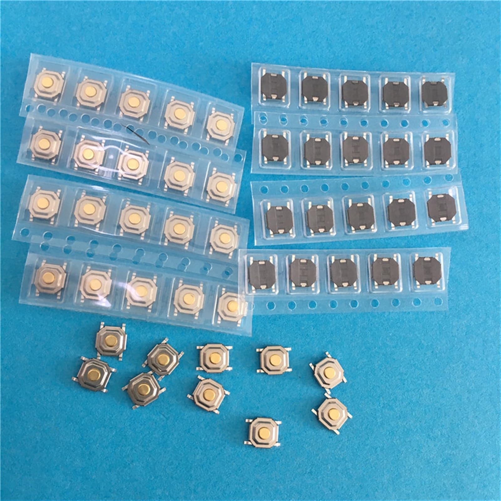 Bouton Tactile Marche/Arrêt micro interrupteur étanche YT2006Y pour circuit imprimé 4pin