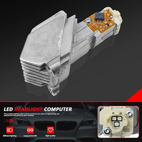 Miniatura 2 de Para BMW Serie 5 F10 F11 F18 LED Ángel Ojo Módulo Luz Diodo Bombilla Lámpara 63117343876 (1 PCS)