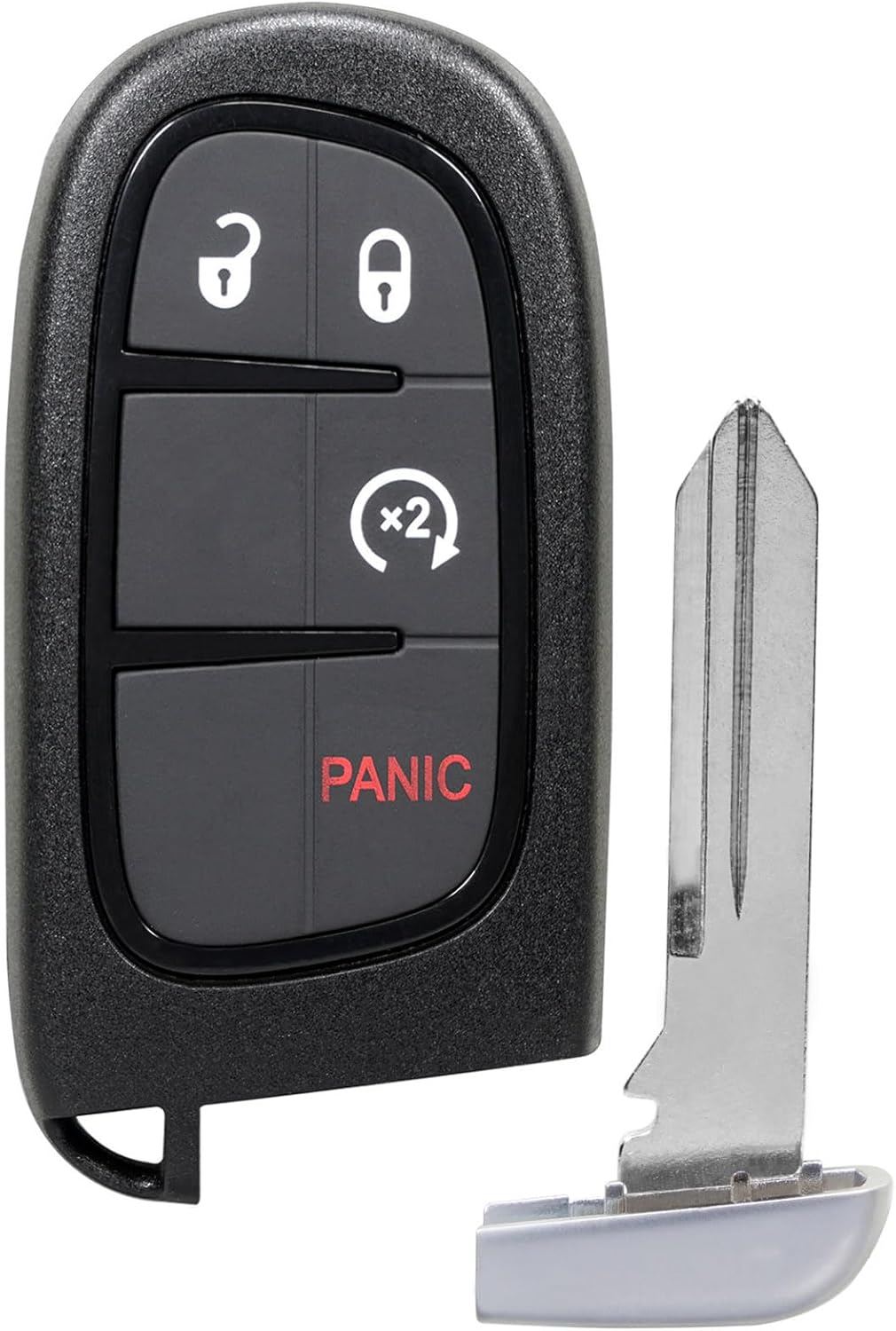 TOP-VIGOR Keyless Entry Remote Key Fob Replacement 433Mhz Compatible with Dodge Ram 1500 2500 3500 2013 2014 2015 2016 2017 2018 2019, ID46 Chip 4 Button for GQ4-54T