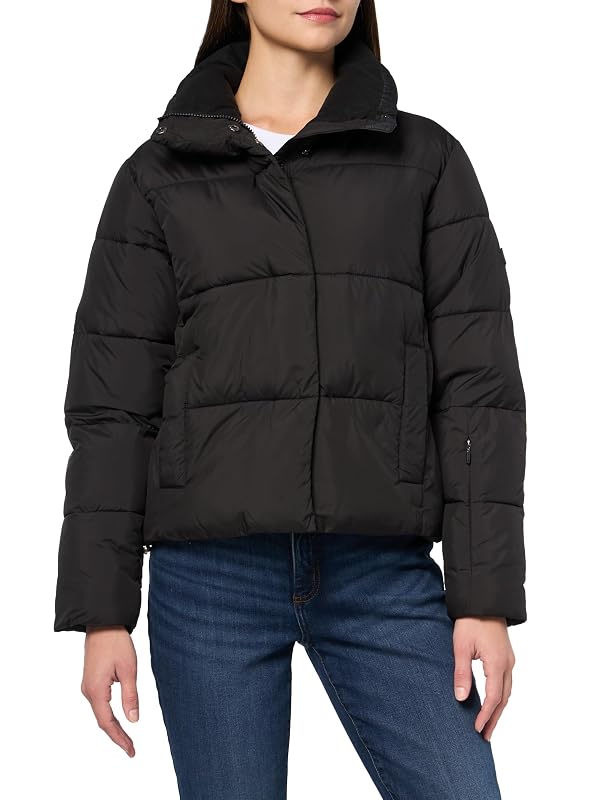 Roxy Women's Winter Rebel Puffer Jacket – 10K Waterproof, PFAS-Free, Recycled Stretch Fabric, Black, Small by Roxy - Used condition - US$49.78