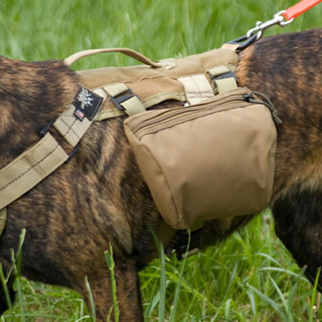 Ray Allen G-Hook Backpacks for Dog Harness (Coyote, 2 G-Hooks; 8