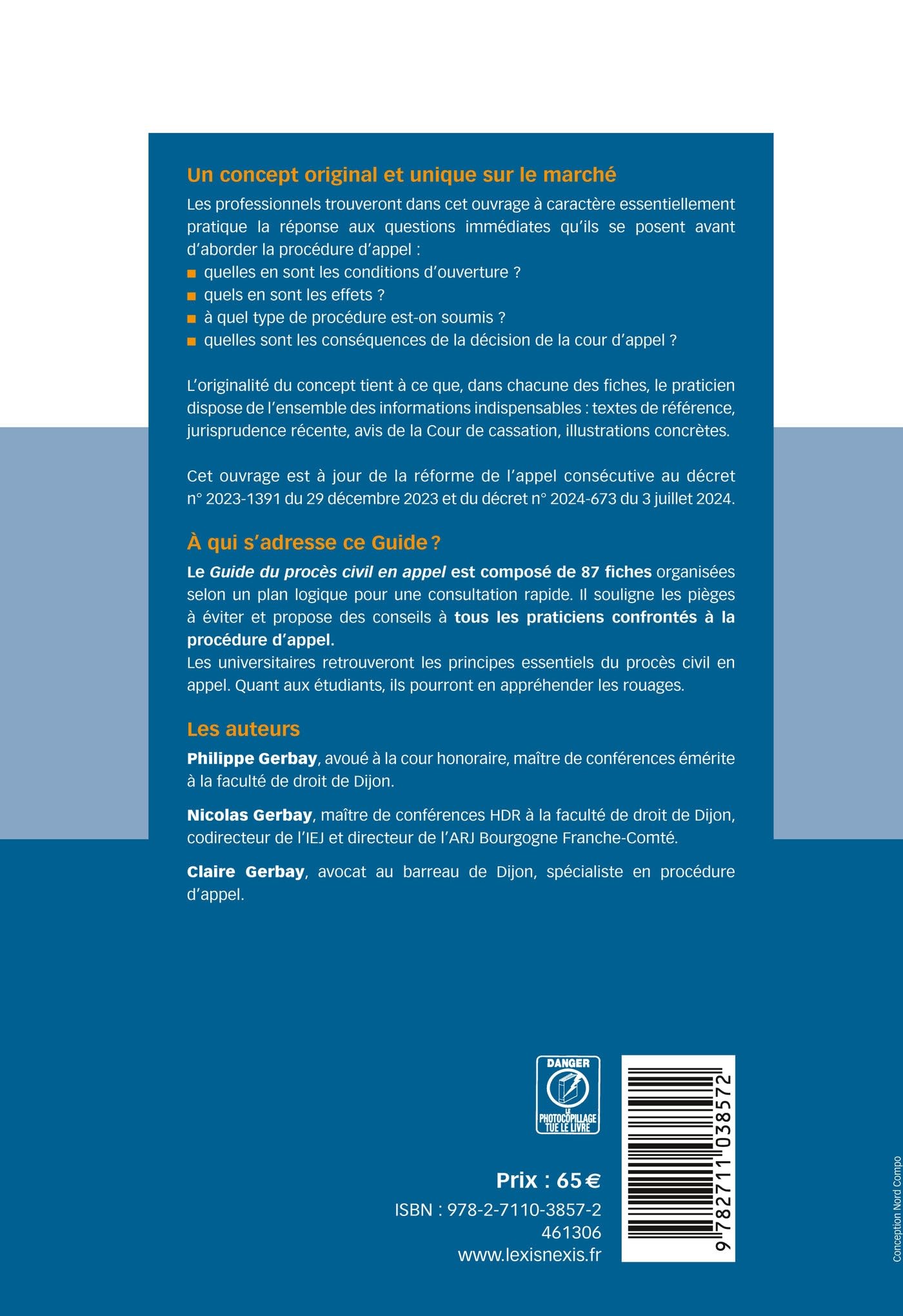 Guide du procès civil en appel 25/26