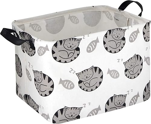 Miniatura 21 de HIYAGON - Cesta de Animales del Bosque Rectangular, Cesta de Almacenamiento para Bebé, Caja Organizadora de Almacenamiento, Caja de Decoración para