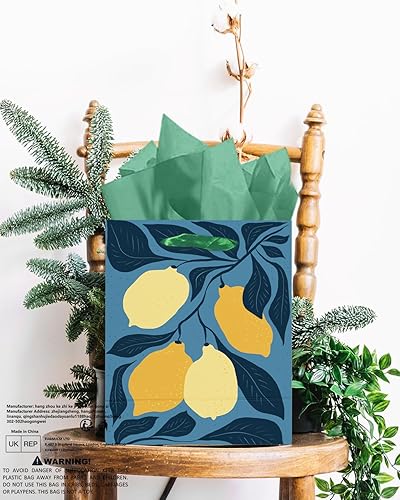 Miniatura 7 de qiqee Clash Flowers - Bolsas de regalo de papel con asas de papel de seda, 12 piezas de 2.4 x 4.7 x 6.3 pulgadas, tamaño pequeño (12 bolsas + 24