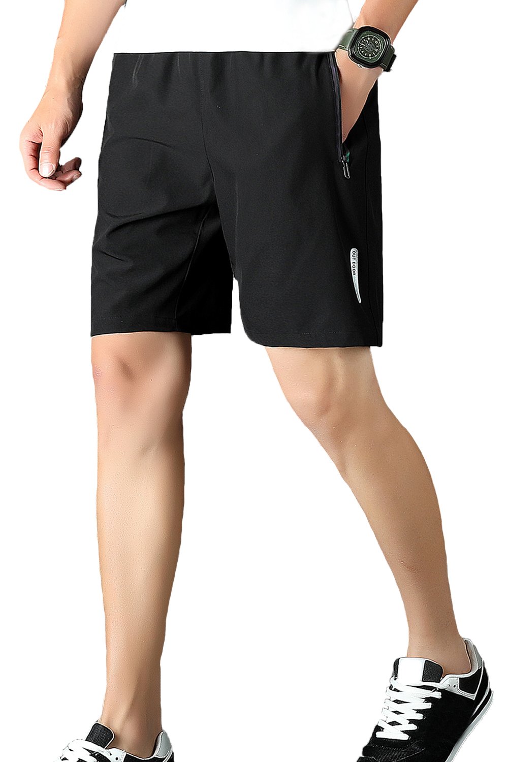 Mr Stream Mens Jogging Outdoor Running Athletic Hiking Quick Drying Fitness Sports Cycling Active Shorts