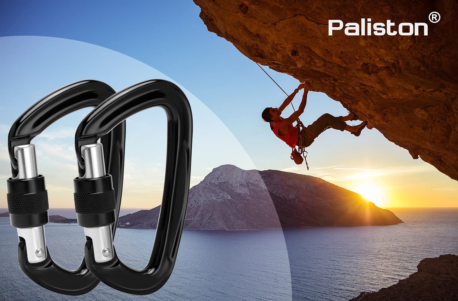 25kN 5600lb Rock Climbing Carabiner Security Buckle Locking Connector - TikTok Shop Philippines 25kN 5600lb Rock Climbing Carabiner Security Buckle Locking Connector - TikTok Shop Philippines