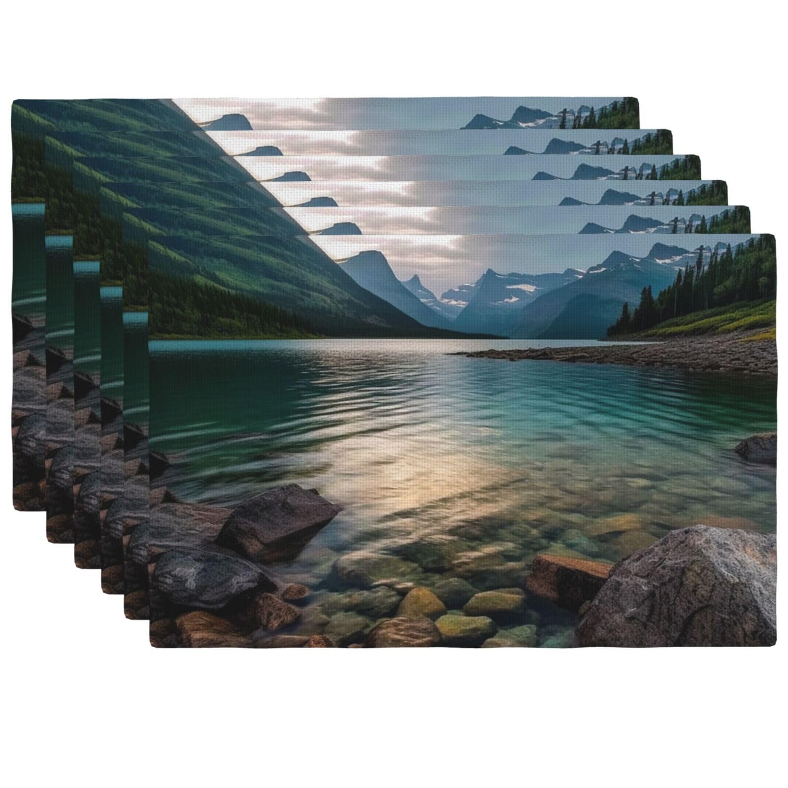 Set de table Glacier National Park lavable pour protéger la table des taches