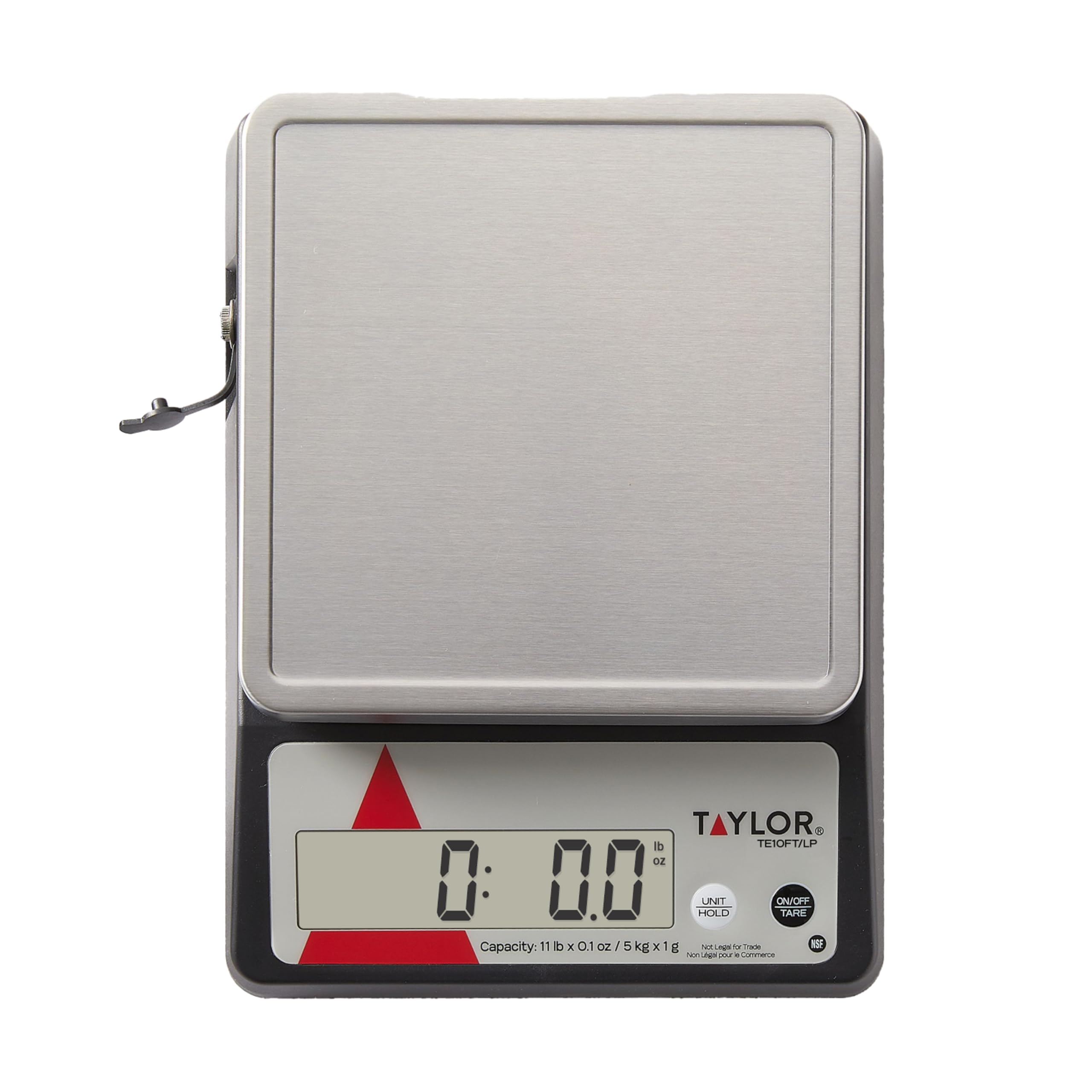 Taylor Precision TE10FT - Báscula digital compacta para control de porciones (5 kg, acero inoxidable, NSF)