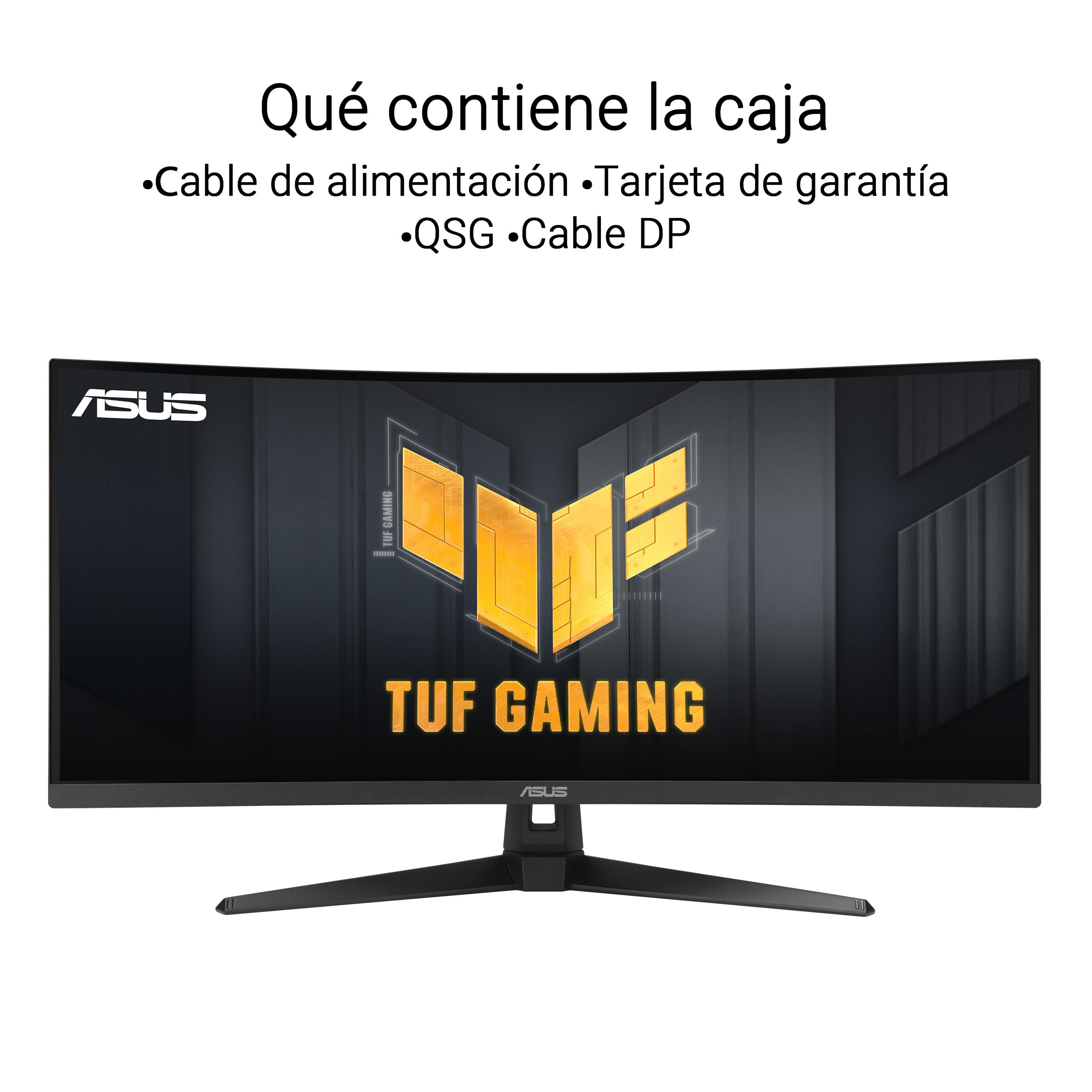 ASUS TUF Gaming VG34VQ3B - Monitor Curvo WQHD de 34" | 180 Hz, ELMB SYNC, FreeSync Premium, 1 ms MPRT, 90% DCI-P3, DisplayWidget Center