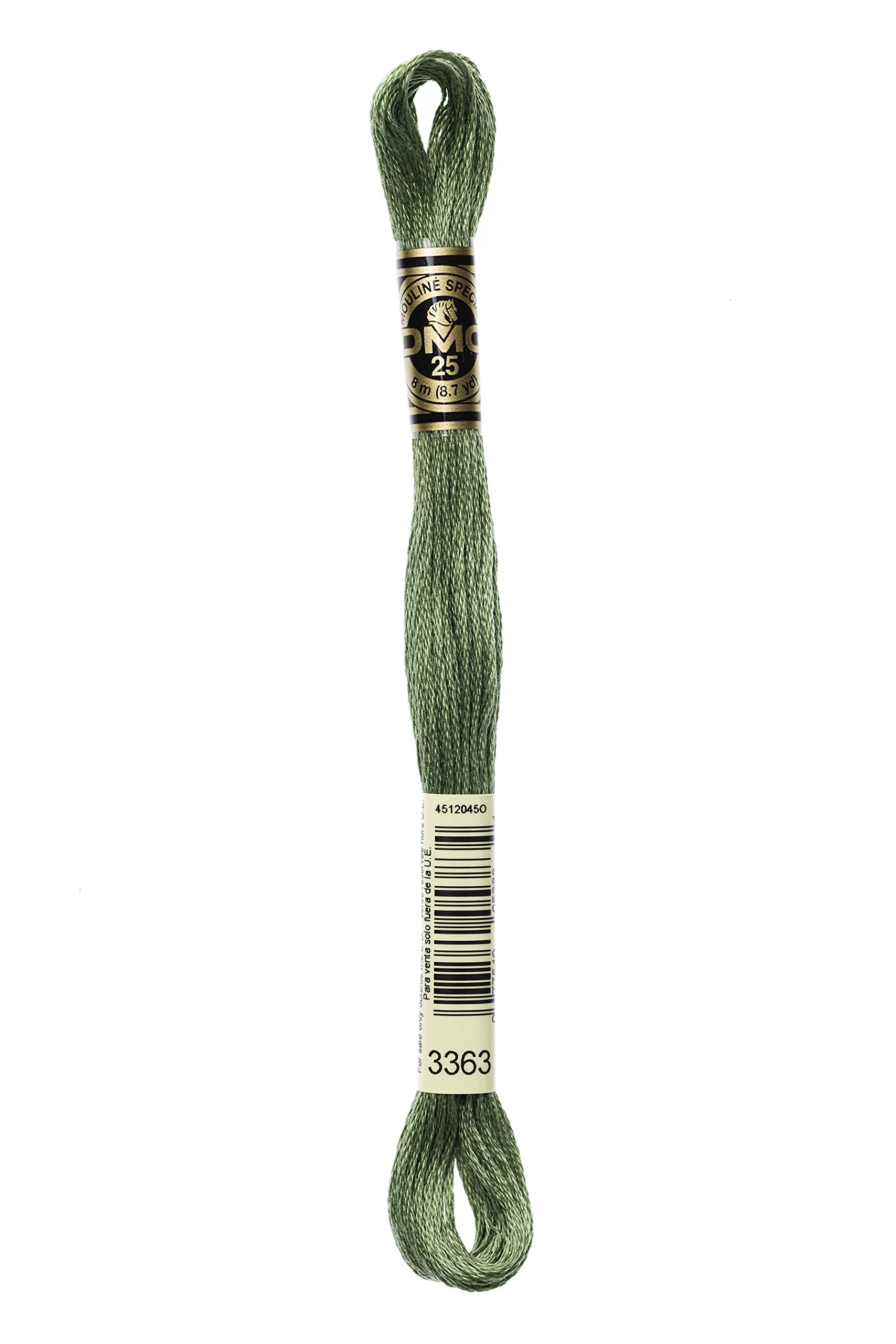Dmc 1173363 Mouline Stranded Cotton Six Strand Embroidery Floss Thread Medium Pine 87Yard Green