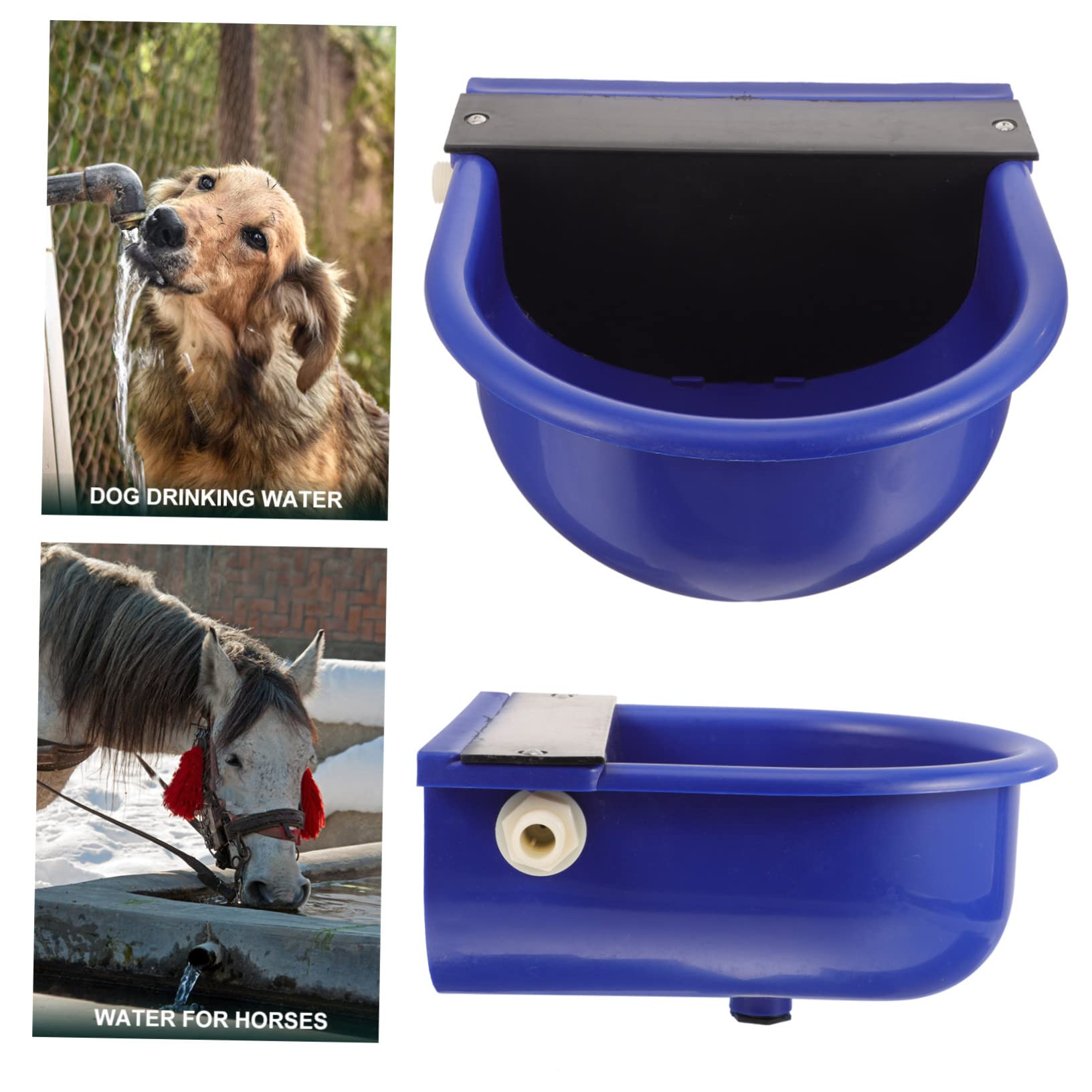 Bebedero Automático para Vacas y Ganado, Nivel Constante, Azul | Plástico, Uso en Granja, sin Deformación ni Óxido, Limpieza Sanitaria, para Ovejas y Bovinos Color Aleatorio