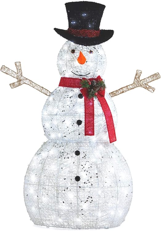 5 ft led snowman with hat Clearance