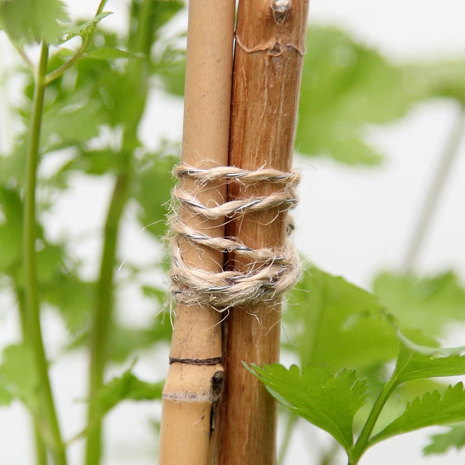 La Cordeline CJN23N Steel Wire Jute Natural Metal Vine Yarn 10 cm