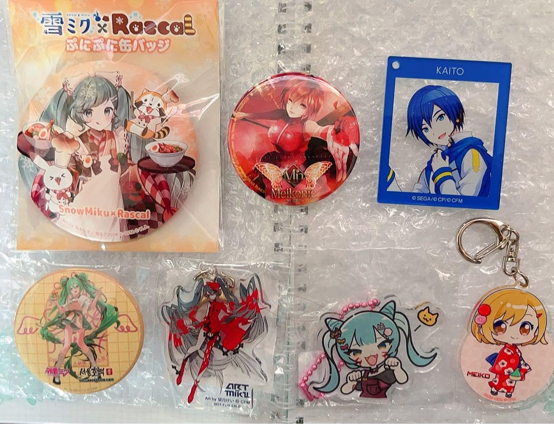 Amazon | ミク MEIKO KAITO 缶バッジ アクキー セット ボーカロイド 