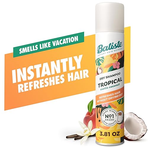 Miniatura 12 de Batiste Champú seco tropical, champú sin agua, 3.81 onzas, paquete de 3