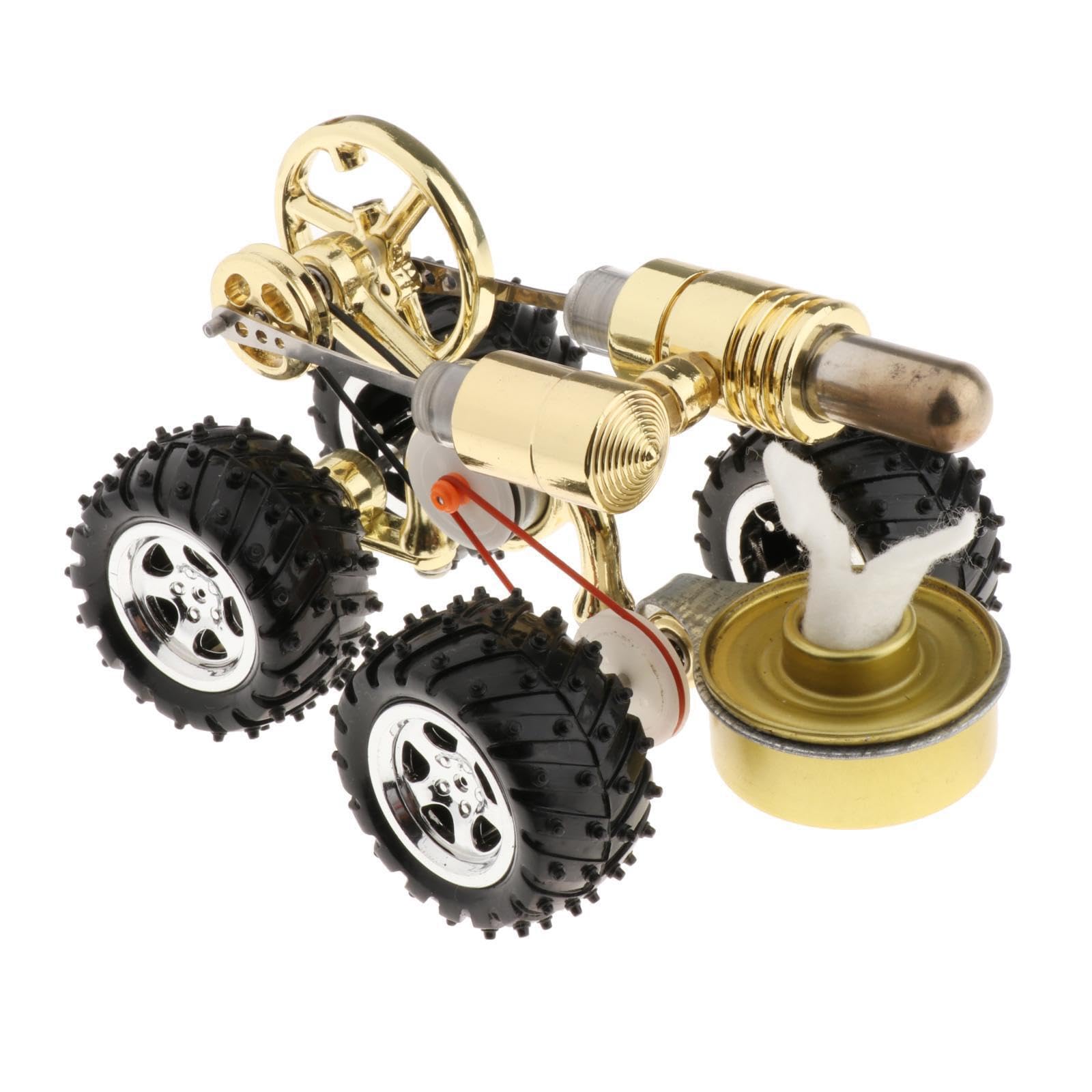 Kit di mini motore Stirling, modello funzionante, strumenti educativi in metallo, regali per giovani innovatori, ingranaggi che ruotano sotto l'azione