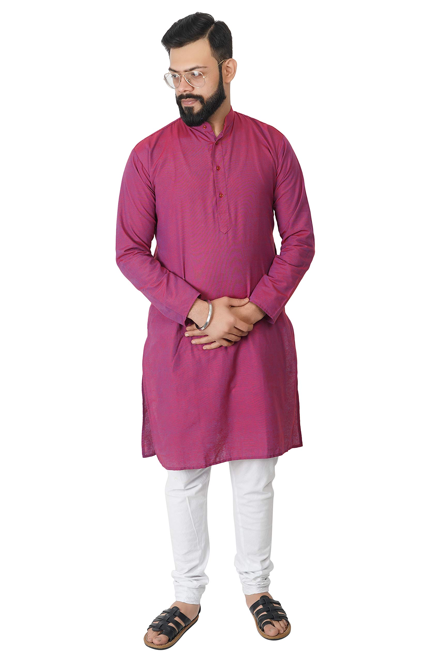 himanshu handloom Multi-Shade Ethnic Wear Kurta for Men-picture-13