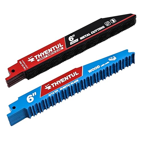 Miniatura 10 de Paquete de 25, 15 cm, 14/18 TPI, Hojas de sierra Sawzall de desmontaje automático de cobalto bi-metal para metal, Hojas de sierra alternante de 15