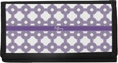 Connected Circles Canvas Checkbook Cover (Personalized)