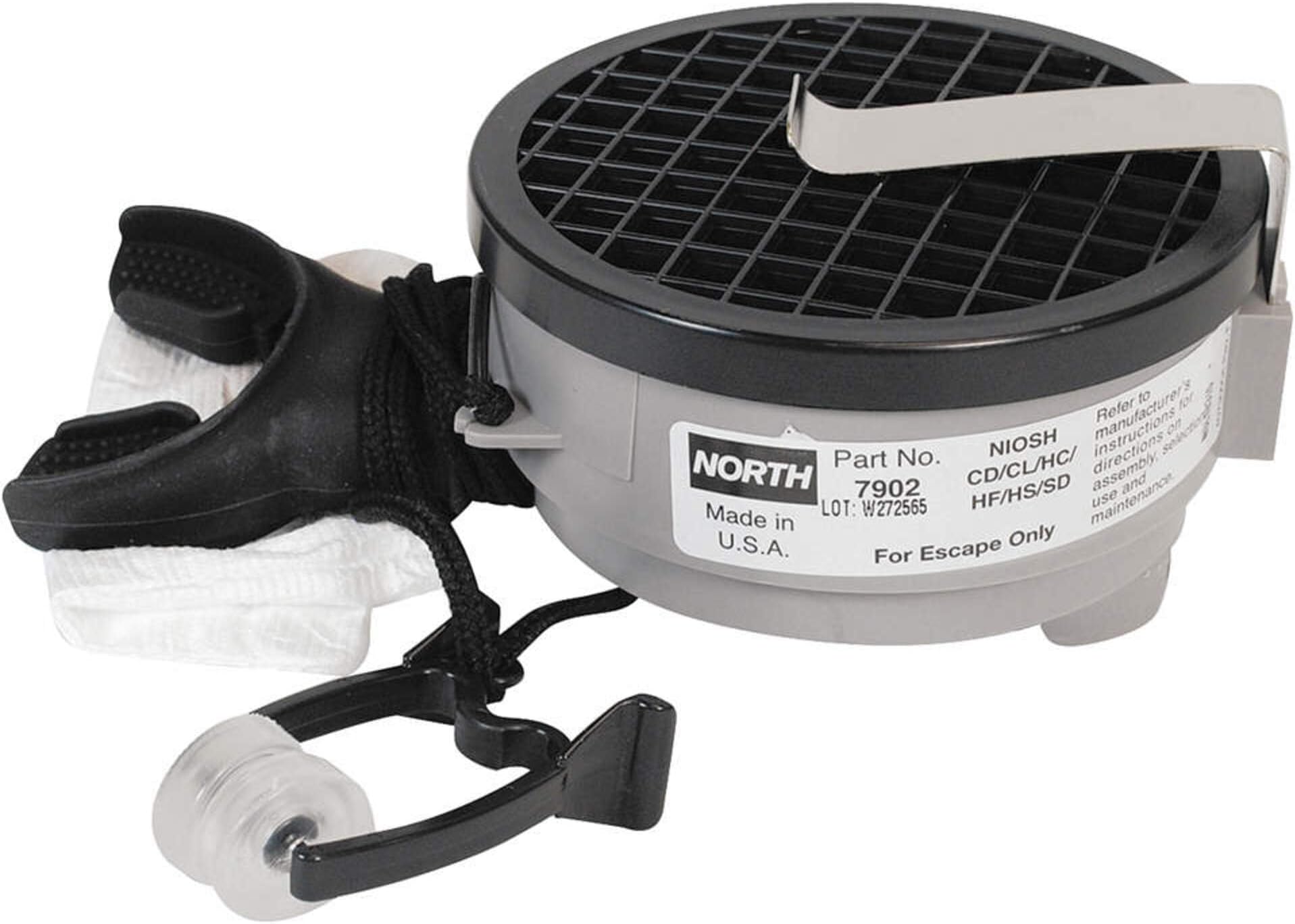 7902 N Escape Mouthbit for Acid Gases, Standard, Grey
