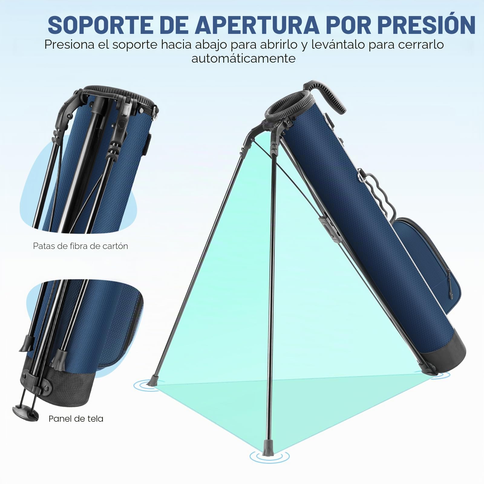 Findway Bolsa de Golf Ligera con Soporte y Correa, 31.5 Pulgadas