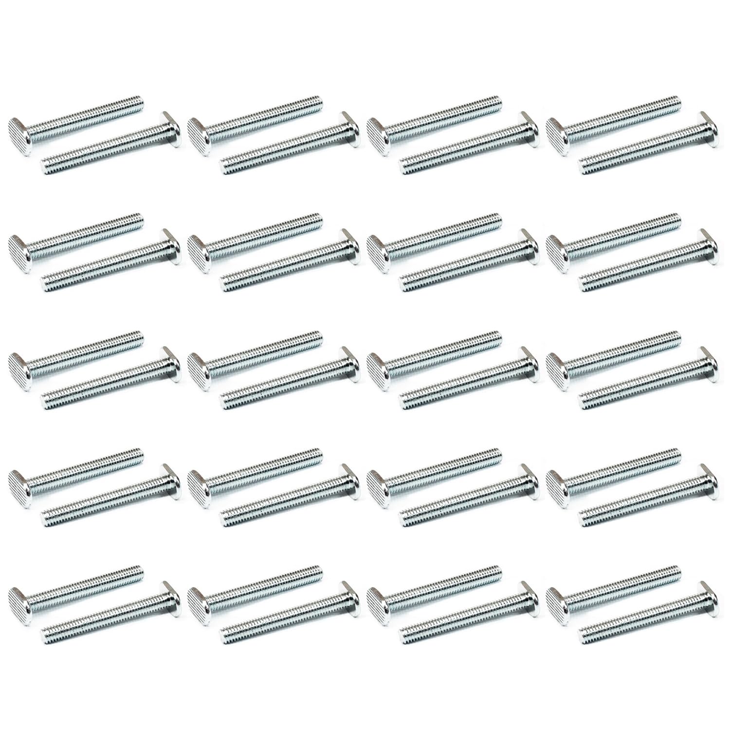 Boulons de rail en T 5/16"-18 pour gabarits de travail du bois, vis en T de 6,3 cm universelles