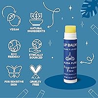 Vista 4 de Bálsamo labial sin fragancia de 50 tubos, colección de bálsamo labial sin perfume, vegano, sin cera de abejas, sin aceite de coco, con aceite