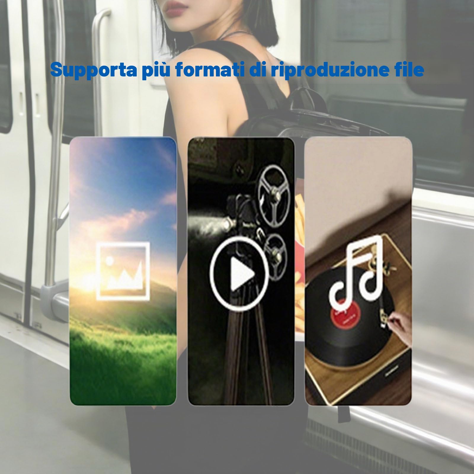 Display Digitale da Zaino per Esterni da 450 Nit, Ben Visibile Anche in Condizioni di Luce Intensa, Schermo da 15,4 Pollici, Adatto Sia per Scopi Pubblicitari Che per Il Noleggio