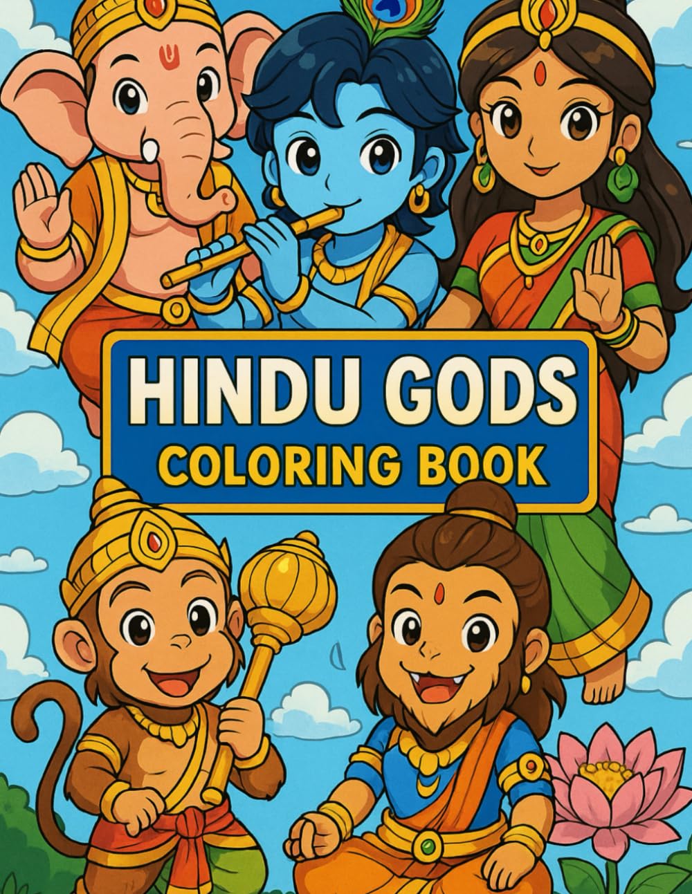 HINDU GOTS: COLORING BOOK (MANGA GODS & LEGENDS SERIES)