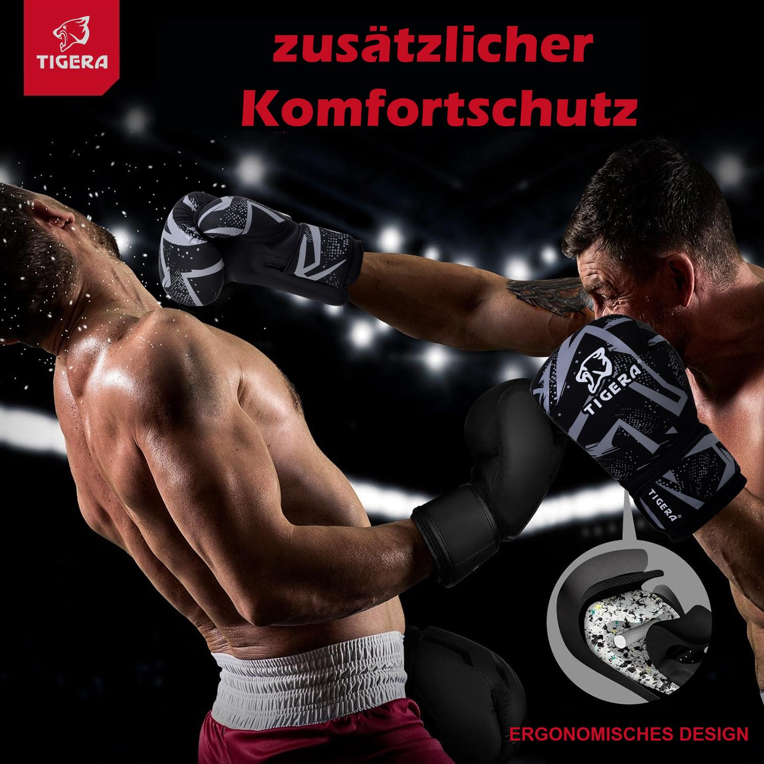 Tigera Boxhandschuhe 10oz 12oz 14oz 16oz MMA Box Handschuhe für das Training Punching Sparring Muay Thai Boxhandschuhe männer and Damen Kickbox Handschuhe