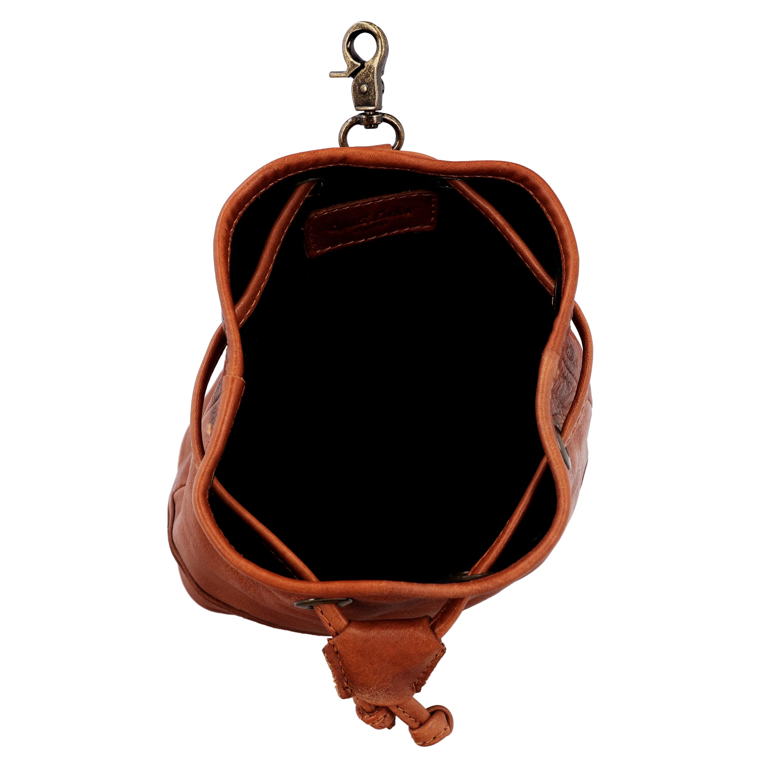 Gusti Sac banane en cuir Aouli - Sac à friandises - Accessoire pour chien - Marron