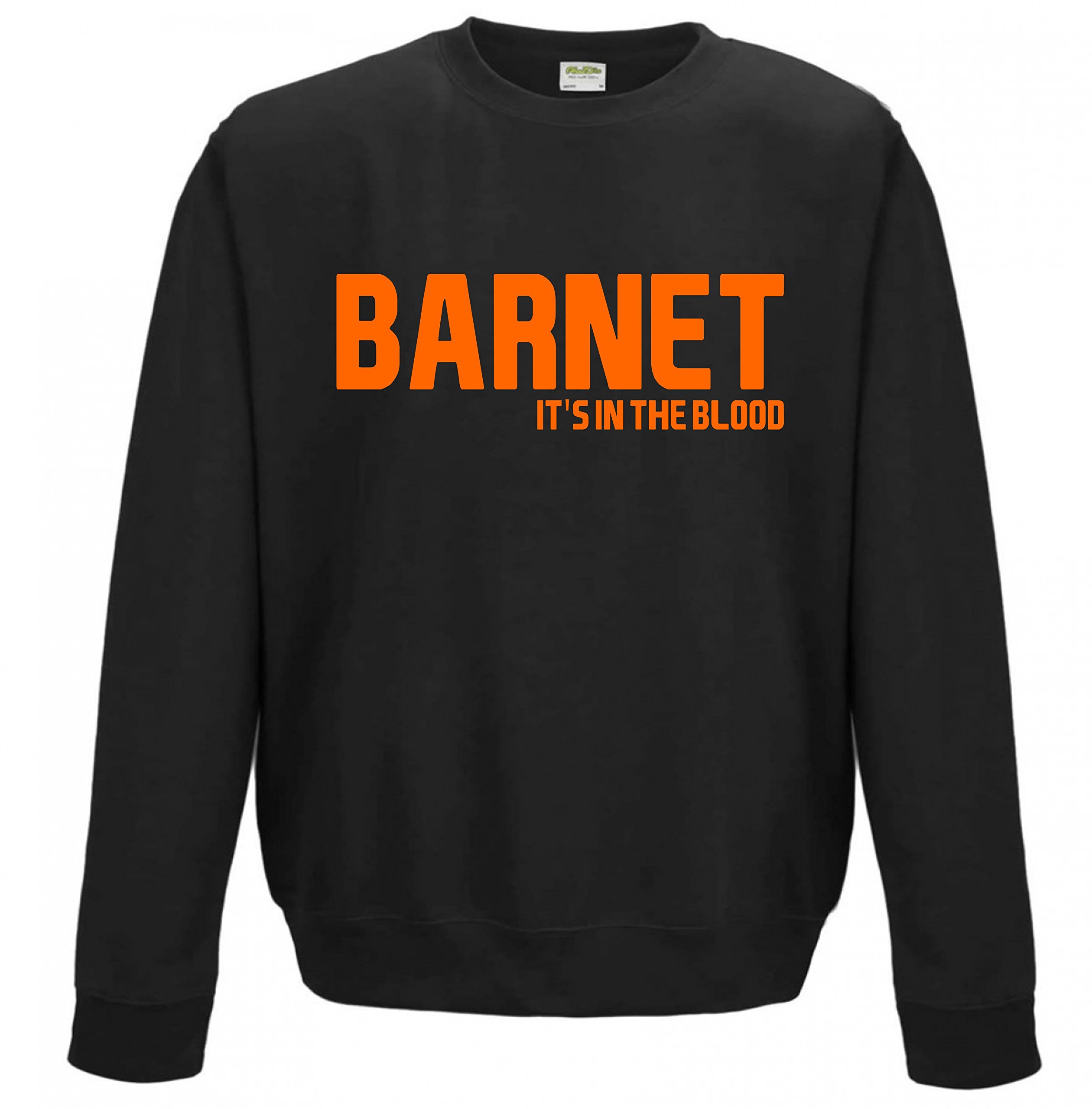 Barnet It's in the Blood Bees Football Gift Sweatshirt - Top jumper sweater FC Present idea JSW23 (Adult XL)