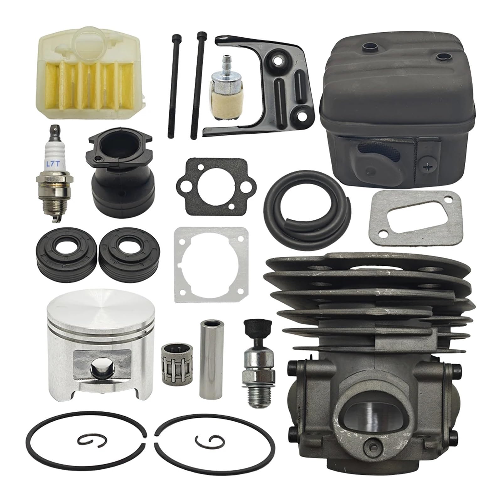 Kit de filtro aire escape pistón cilindro 45 mm for motosierra gasolina profesional 353 346XP 350