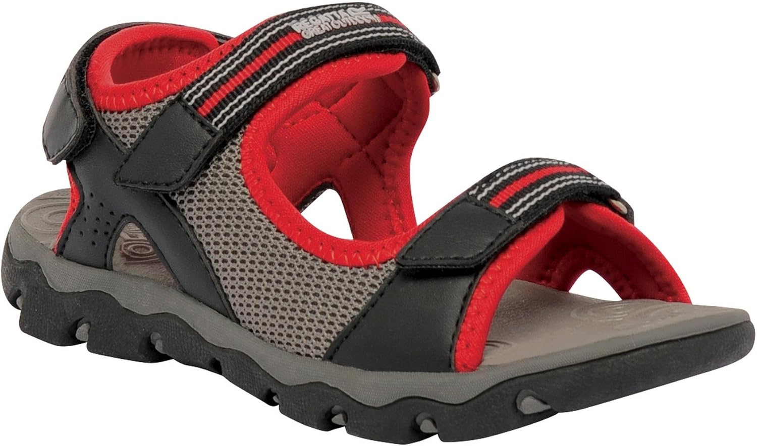 Amazon.com | Regatta Great Outdoors Childrens/Kids Terrarock Junior Sandals (9 US) (Black/Red 