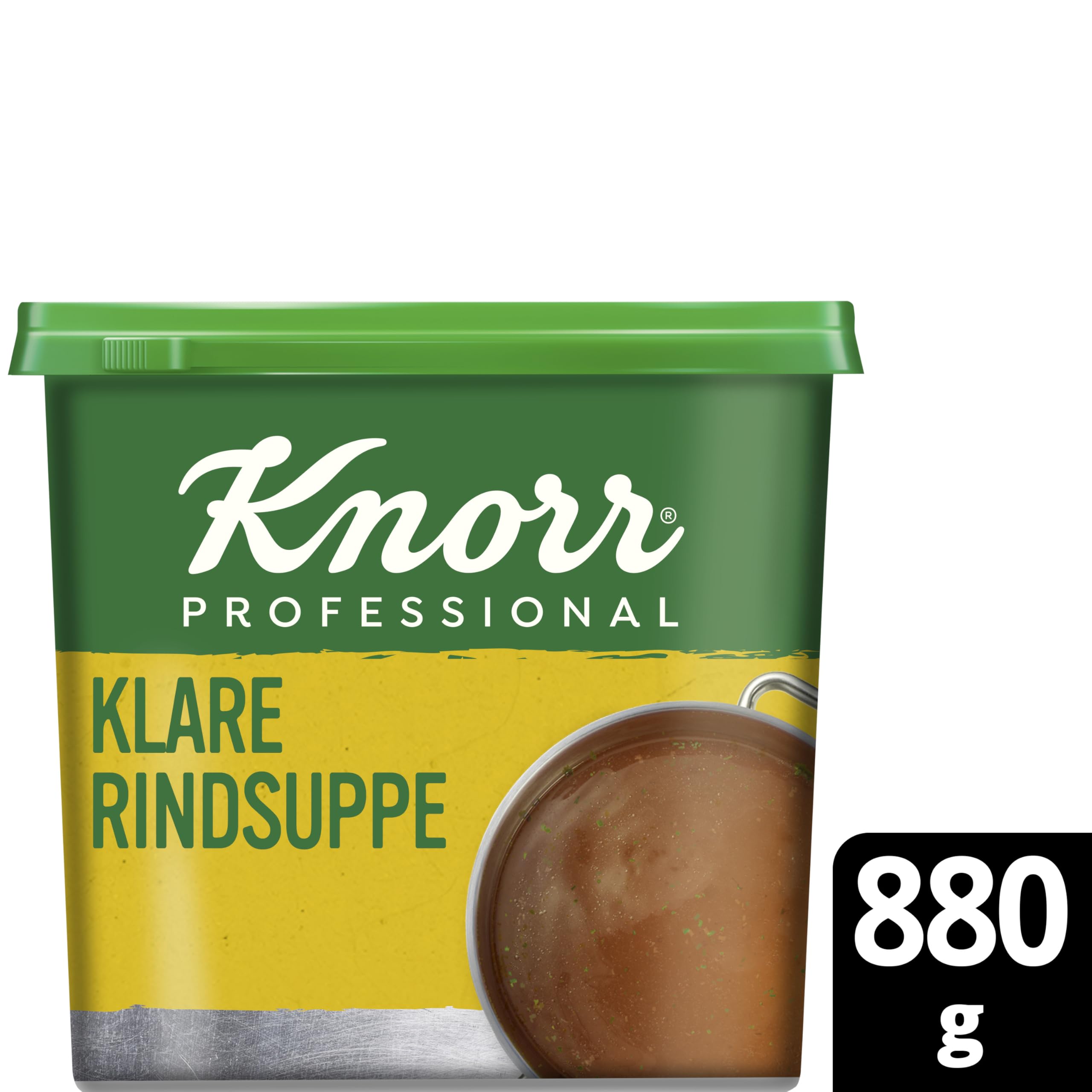 Knorr klare Rindsuppe mit Suppengrün (Rinderbrühe nach bewährter Rezeptur) 1er Pack (1 x 0,88 kg)