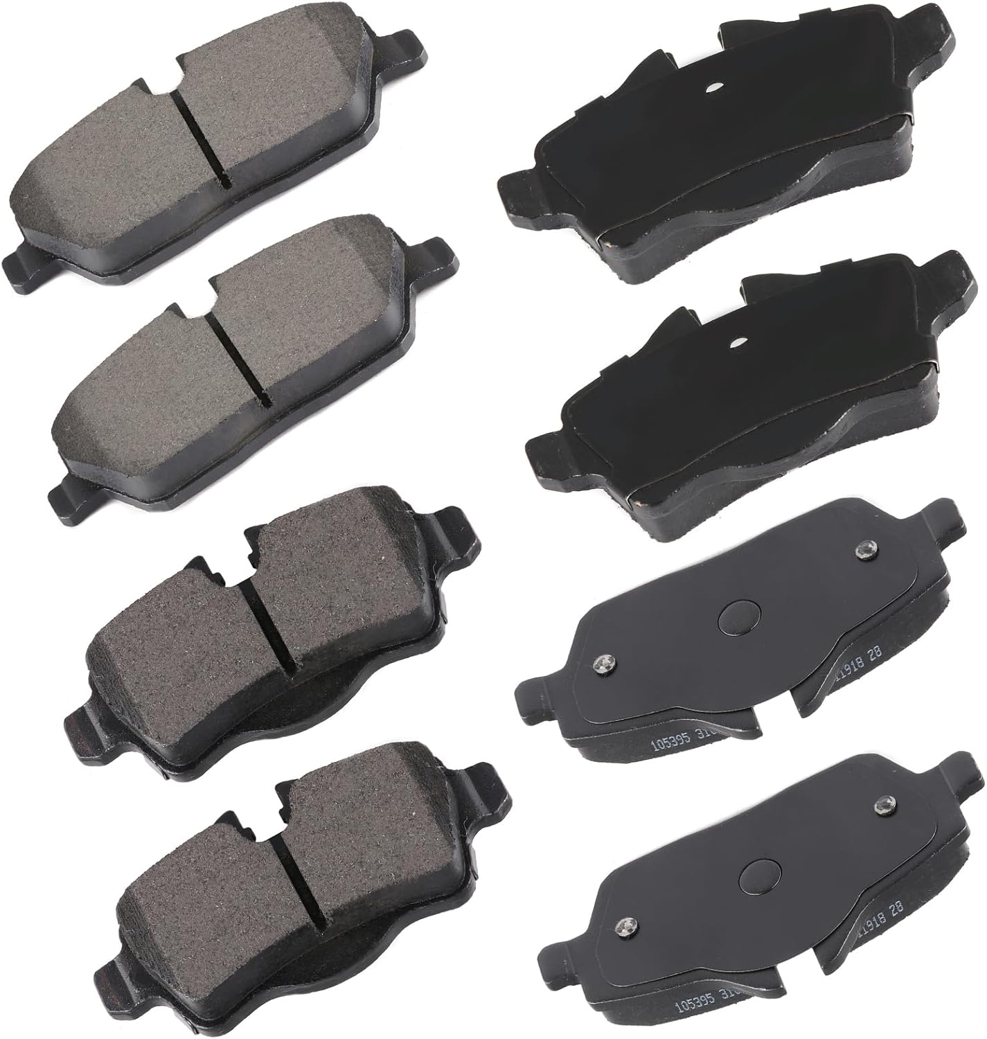 cciyu D1308 D1309 Front Rear Ceramic Brake Pads Kits 8pcs fit For 2007-2016 For Mini Cooper