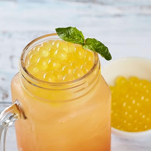 Miniatura 7 de Juego combinado Bolle Popping Boba Pearls de 33.5 onzas (2 libras 1 oz) cada uno con 1 regalo adicional como se muestra (Mango y lichi)