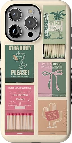 Vista 949 de Casely Funda para iPhone 15 Pro Jardín Secreto Flores mixtas Funda atrevida Compatible con MagSafe y botón de acción Jardín Secreto Floral