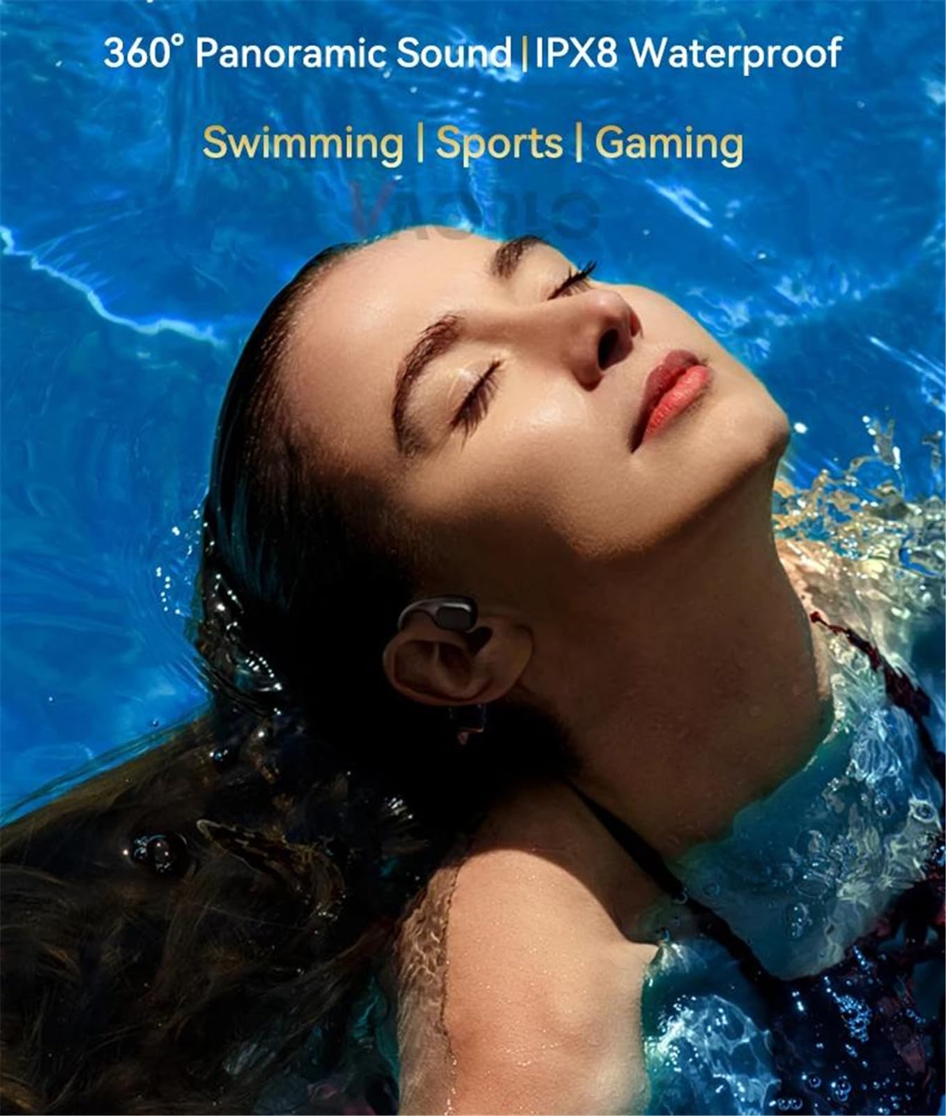 IPX8 Wodoodporny przewodnictwo kostne Bezprzewodowy zestaw słuchawkowy Bluetooth 5.4 + 32 GB RAM MP3 odtwarzacz HIFI Music Sport Swimming Headset z mikrofonem