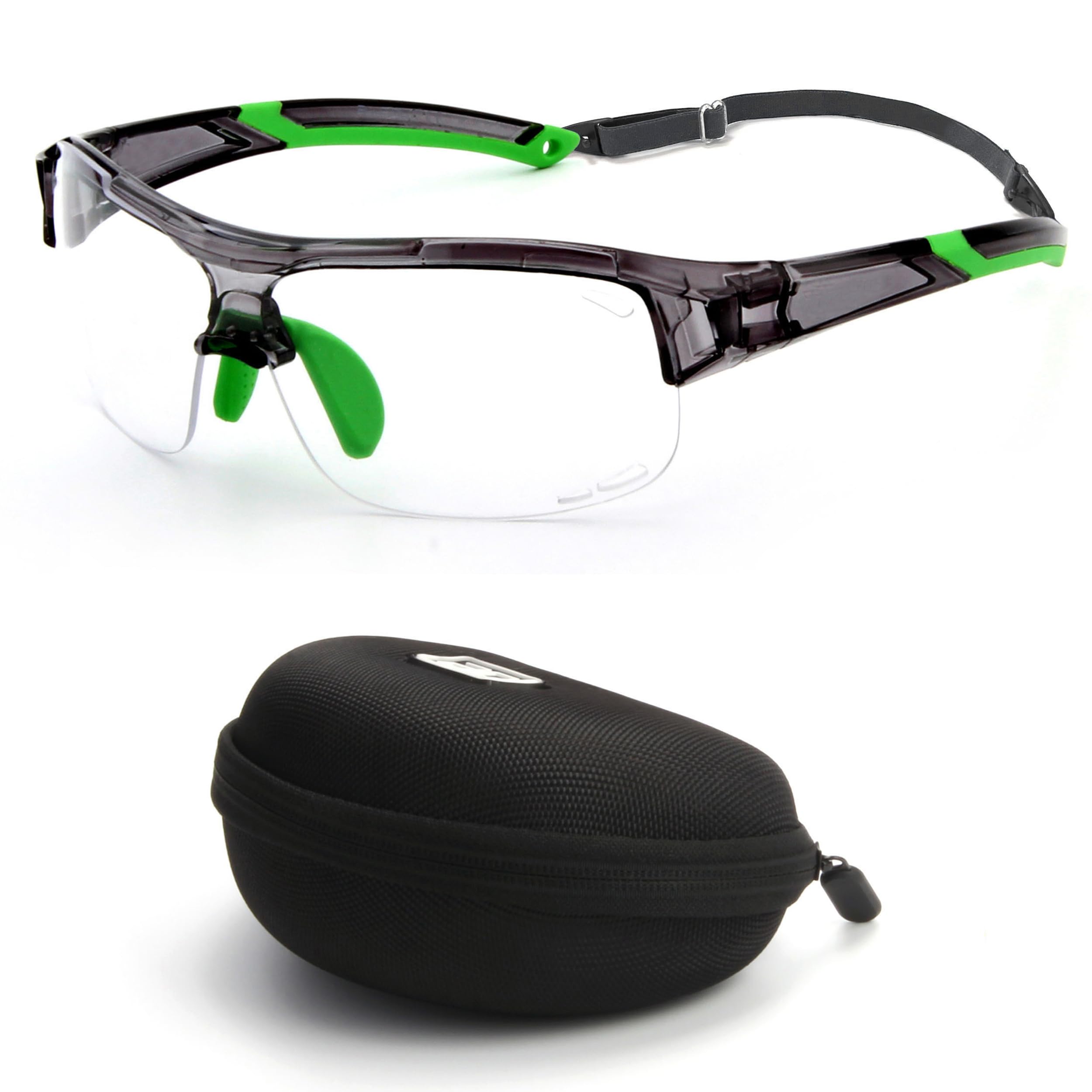 BLUE CUT Sportschutzbrille, Anti-Beschlag-Gläser, Sicherheitsbrille für Basketball, Pickleball und alle Outdoor-Sportarten