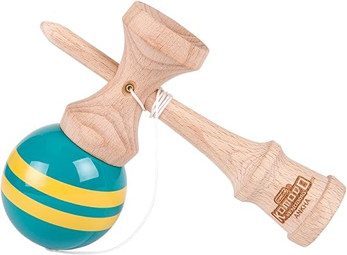Miniatura 15 de Duncan Toys Komodo Kendama, amarillo con rayas granate