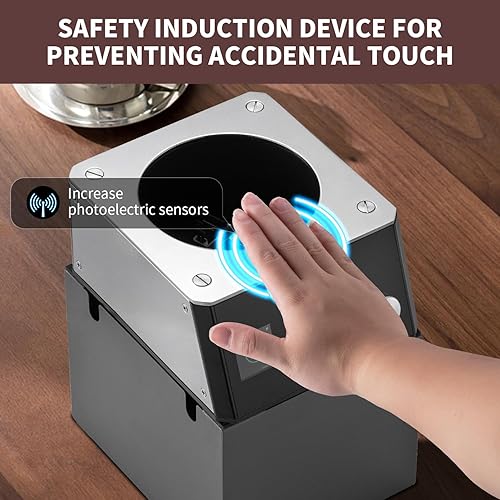 Miniatura 6 de NUETRAL NS300 Pro - Limpiador de portafiltros eléctrico, máquina automática de limpieza de posos de café, caja de golpeo para café expreso, ventosa