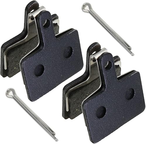 MEETOOT 2 pares de pastillas de freno de bicicleta de montaña de resina semi-metal disco hidráulico cerámica pastillas de freno