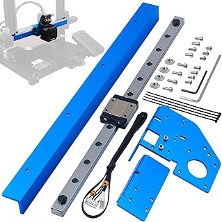 Ender 3 Upgrade Linear Rail Guide Kit X Axis with Direct Drive Extruder Bracket, MGN12C Bearing Stainless Steel Guideway Slider Improve Speed for Creality Ender 3 Pro V2(300mm C-Type)