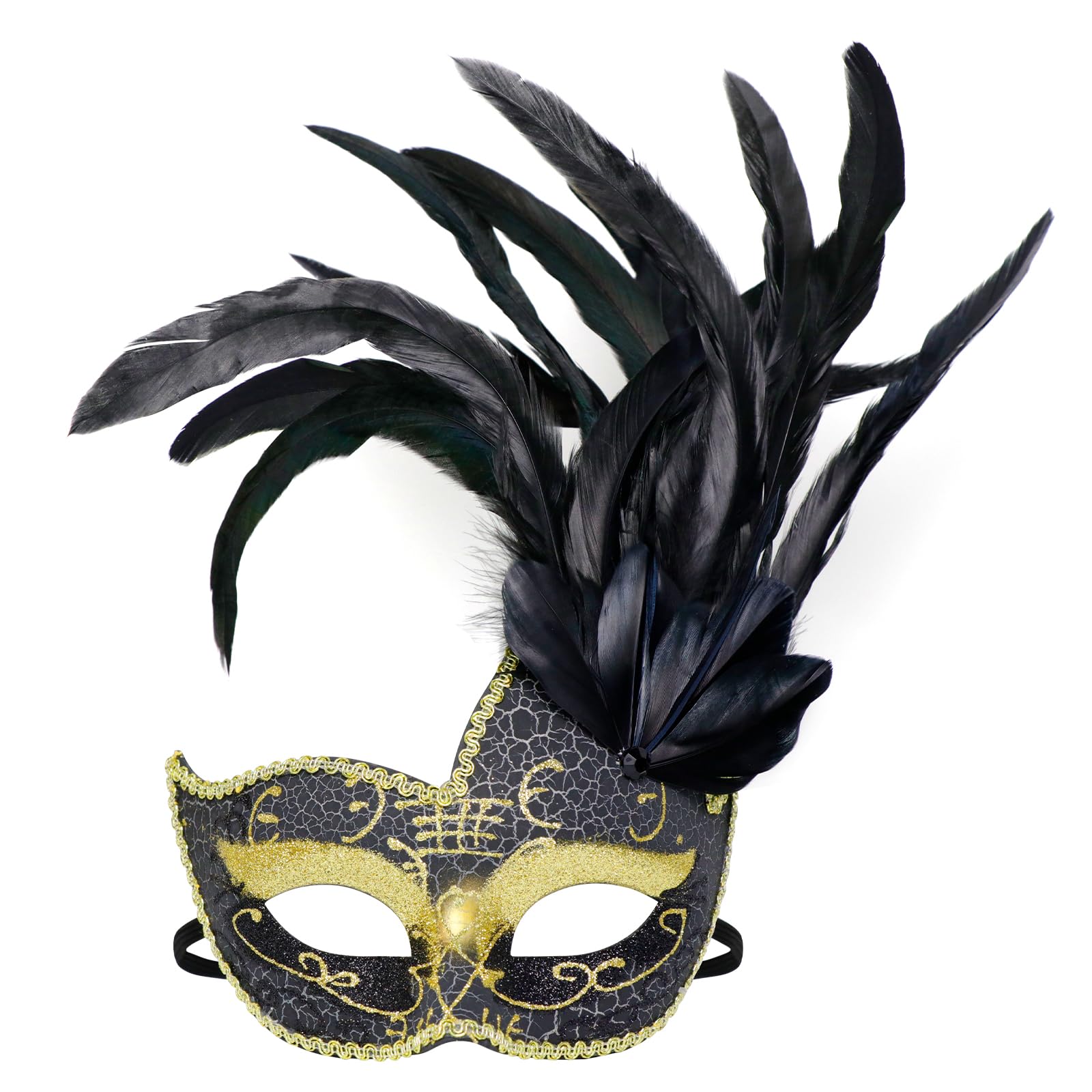 Feather Masquerade Mask