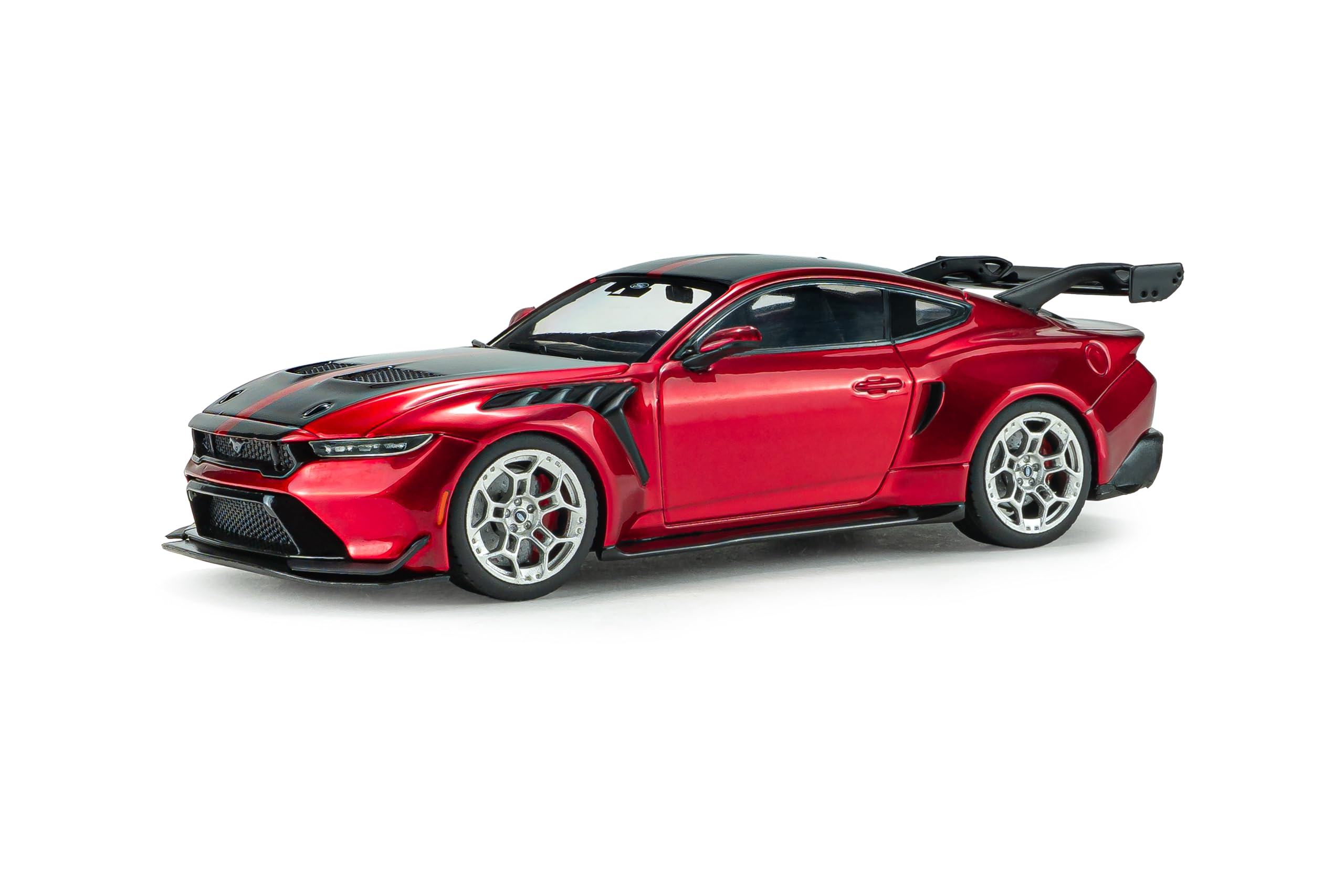 Solido Ford Mustang GTD Molten Magenta 2025 - Modellino auto modellino Tri-Coat metallizzato, modellino in miniatura ricca di dettagli, rosso, scala 1:43